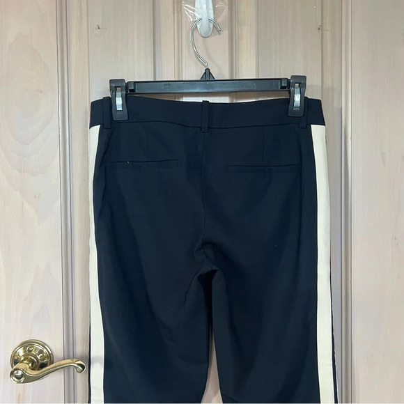 Vince Side Stripe Stretch Wool Trouser Pants Navy Blue 9919 - Picture 5 of 11